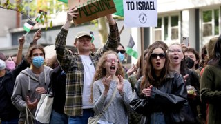 New York'ta üniversite öğrencileri ve aktivistler, Filistin'e destek gösterisi düzenledi