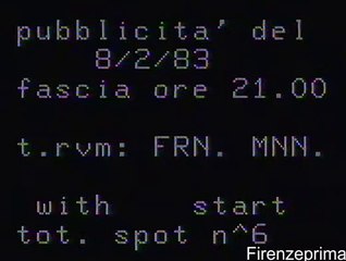 Teleregione Toscana Codino di start fascia pubblicitaria 8 Febbraio 1983
