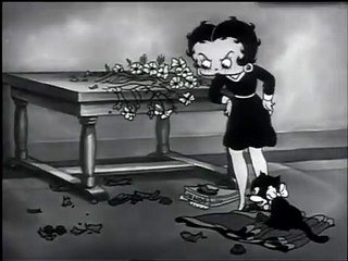 Betty Boop (1935) Taking the Blame, animated cartoon character designed by Grim Natwick at the request of Max Fleischer.