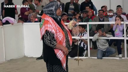 Teke ve koçların güzellik yarışması ilgi odağı oldu