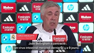 Ancelotti explique la récente méforme de Bellingham face au Bayern