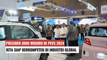 Presiden Jokowi Kunjungi Pameran Kendaraan Listrik PEVS 2024 di JIExpo Kemayoran