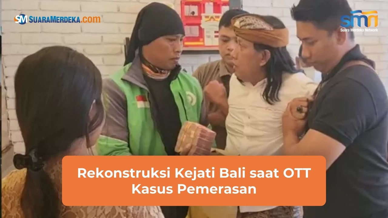 Rekonstruksi Kejati Bali saat OTT Kasus Pemerasan