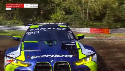 GT World Challenge 2024 Brands Hatch Free Practice Rossi Off