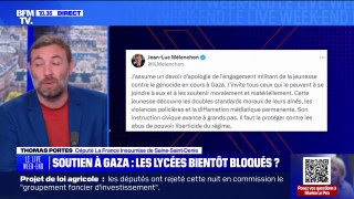 Thomas Portes (député LFI de Seine-Saint-Denis) sur les mobilisations pour Gaza: 