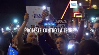 Nuova notte di proteste in Georgia contro la 'legge russa'