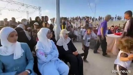 Festa a Khan Younis matrimonio di massa "contro la guerra ingiusta"