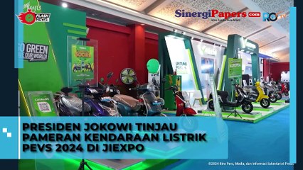 Presiden Jokowi Tinjau Pameran Kendaraan Listrik Di Jiexpo!!