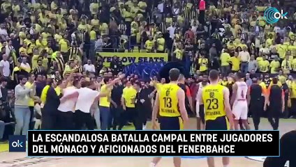 La escandalosa batalla campal entre jugadores del Mónaco y aficionados del Fenerbahce