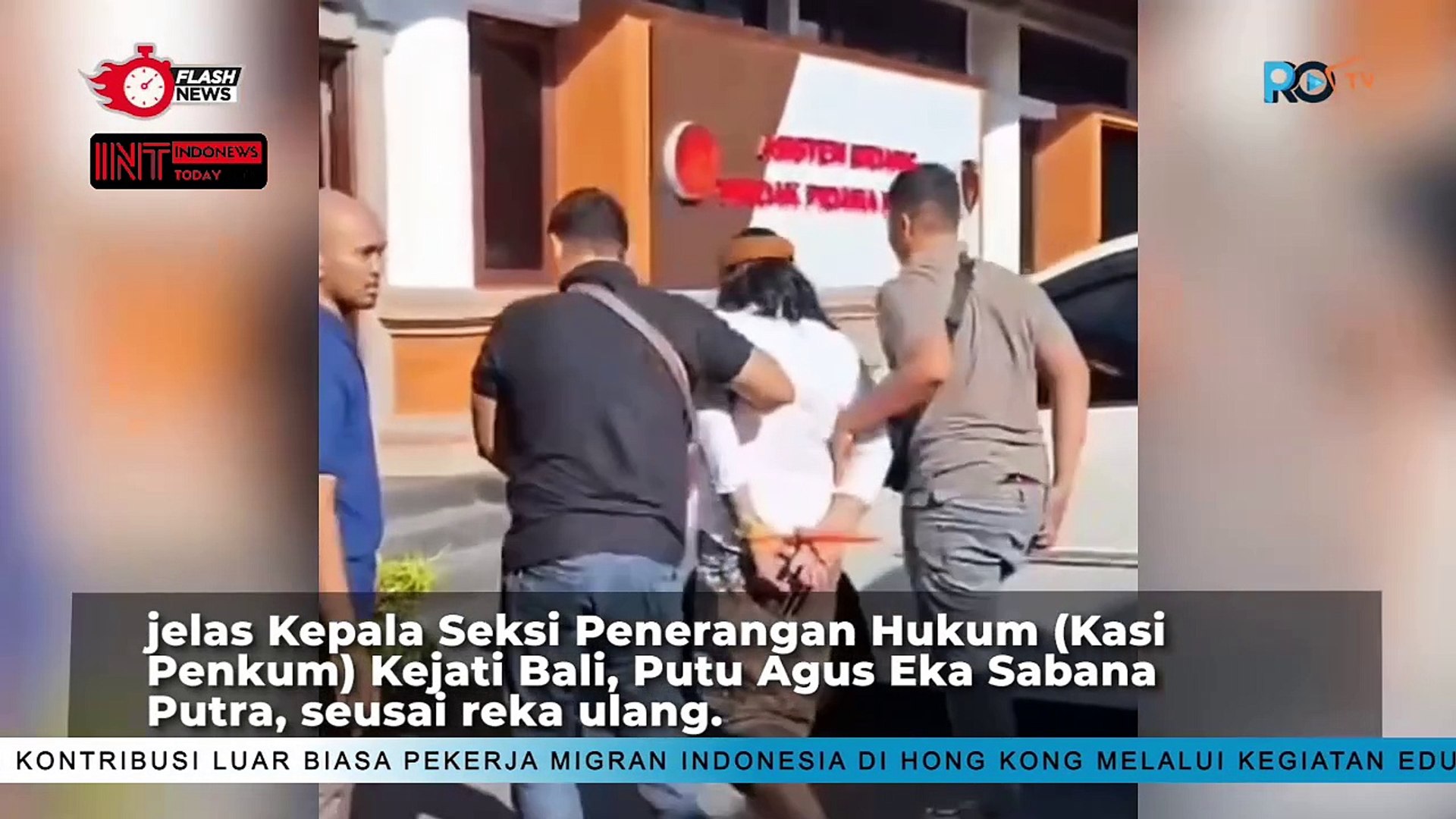 ⁣Rekonstruksi Kejati Bali saat OTT