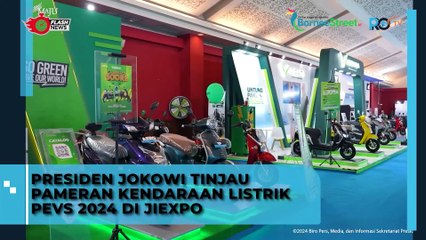 Presiden Jokowi Tinjau Pameran Mobil Listrik di JIEXPO