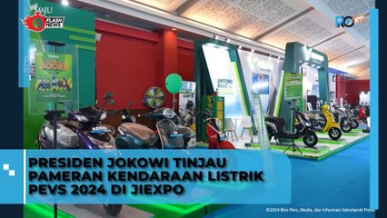 Presiden Jokowi Tinjau Pameran Mobil Listrik di JIEXPO  Kemayoran