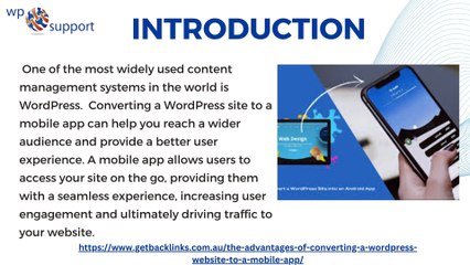 How to convert  wordpress site to mobile app