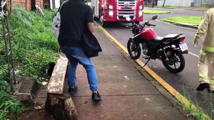Casal fica ferido em acidente de trânsito no XIV de Novembro