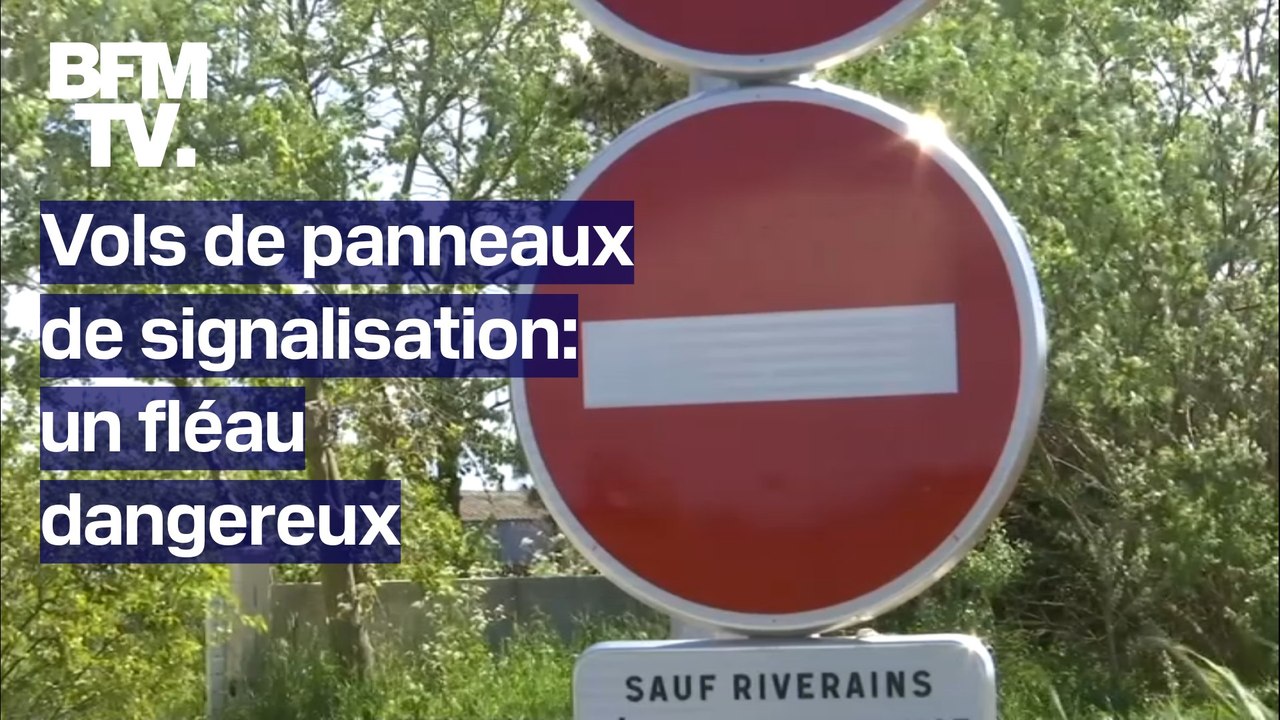 Vols de panneaux de signalisation: un fléau dangereux