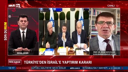 Türkiye’den İsrail’e yaptırım kararı