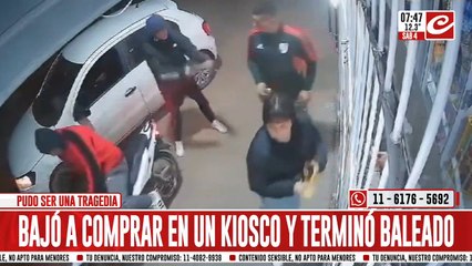 Download Video: Intento de robo y de homicidio: motochorros balearon a un joven que se resistió a ser asaltado