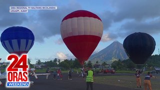 Mga hot air balloon, nakalipad sa Day 2 ng Bicol Loco Hot Air Balloon and Music Festival | 24 Oras Weekend