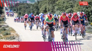 Echelons! - Etapa 7 - La Vuelta Femenina 24 by Carrefour.es