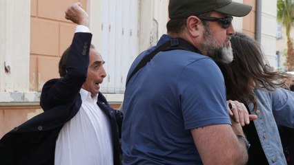 Éric Zemmour pris à partie à Ajaccio, altercation avec une opposante