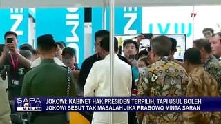 Kata Jokowi soal Saran Kabinet Prabowo-Gibran: Kabinet Hak Presiden Terpilih, Tapi Usul Boleh