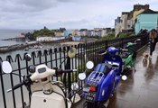 WATCH: Hundreds of colourful scooters enjoy a ride around Tenby for the Welsh National Scooter rally