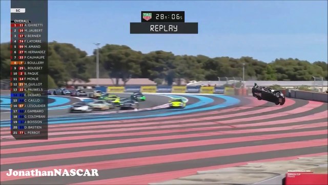 Louis Perrot Big Crash Paul Ricard 2024 Porsche Carrera Cup France