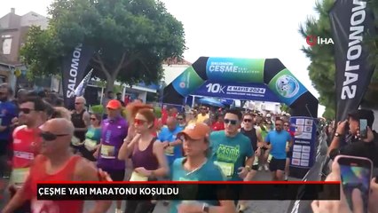 Çeşme Yarı Maratonu koşuldu