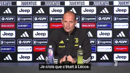Allegri avant la Roma : "Un match passionnant et difficile"