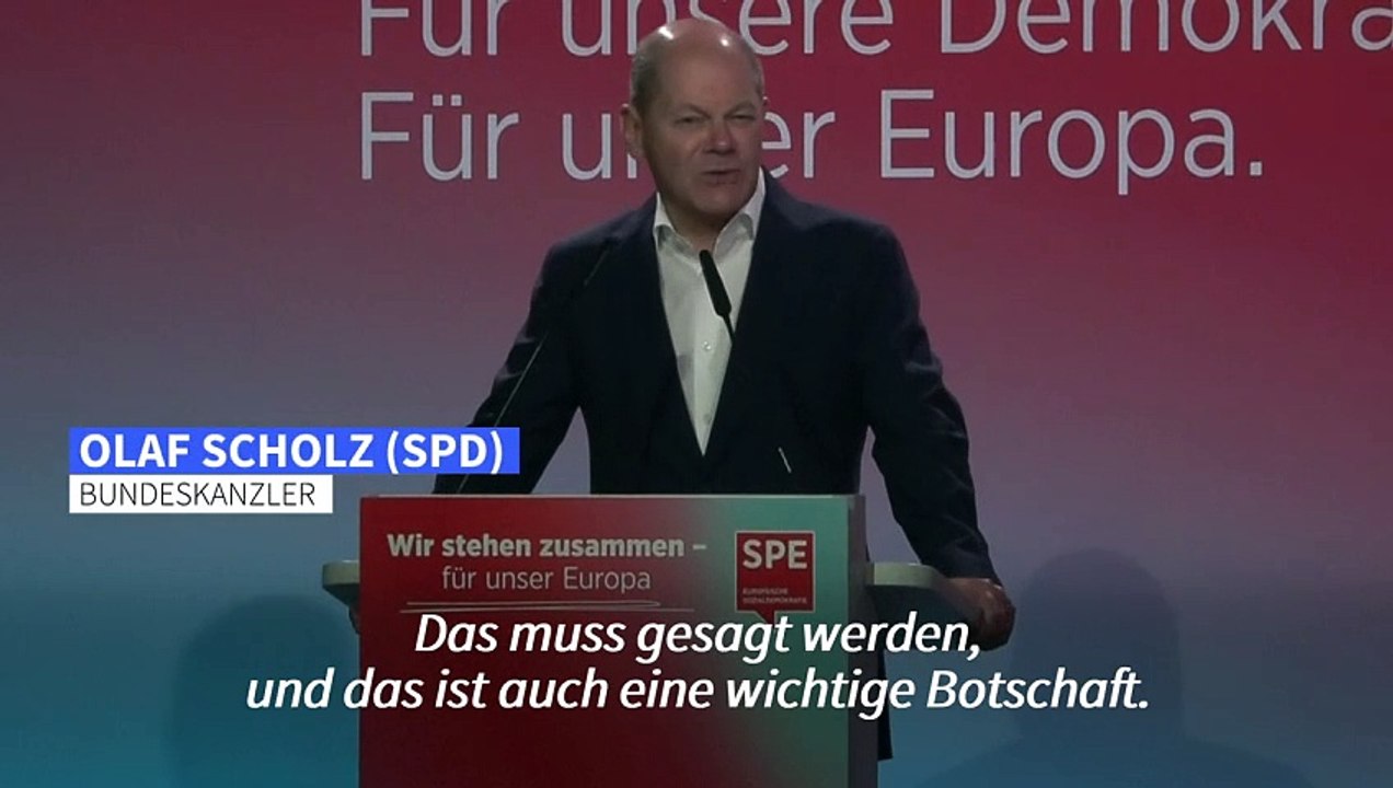 Scholz: 'Keine Koalition mit Rechtsextremen im EU-Parlament'