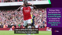 Arteta sees 'a different edge' in Saka this season