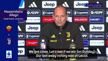 Allegri and De Rossi preview Roma v Juventus clash