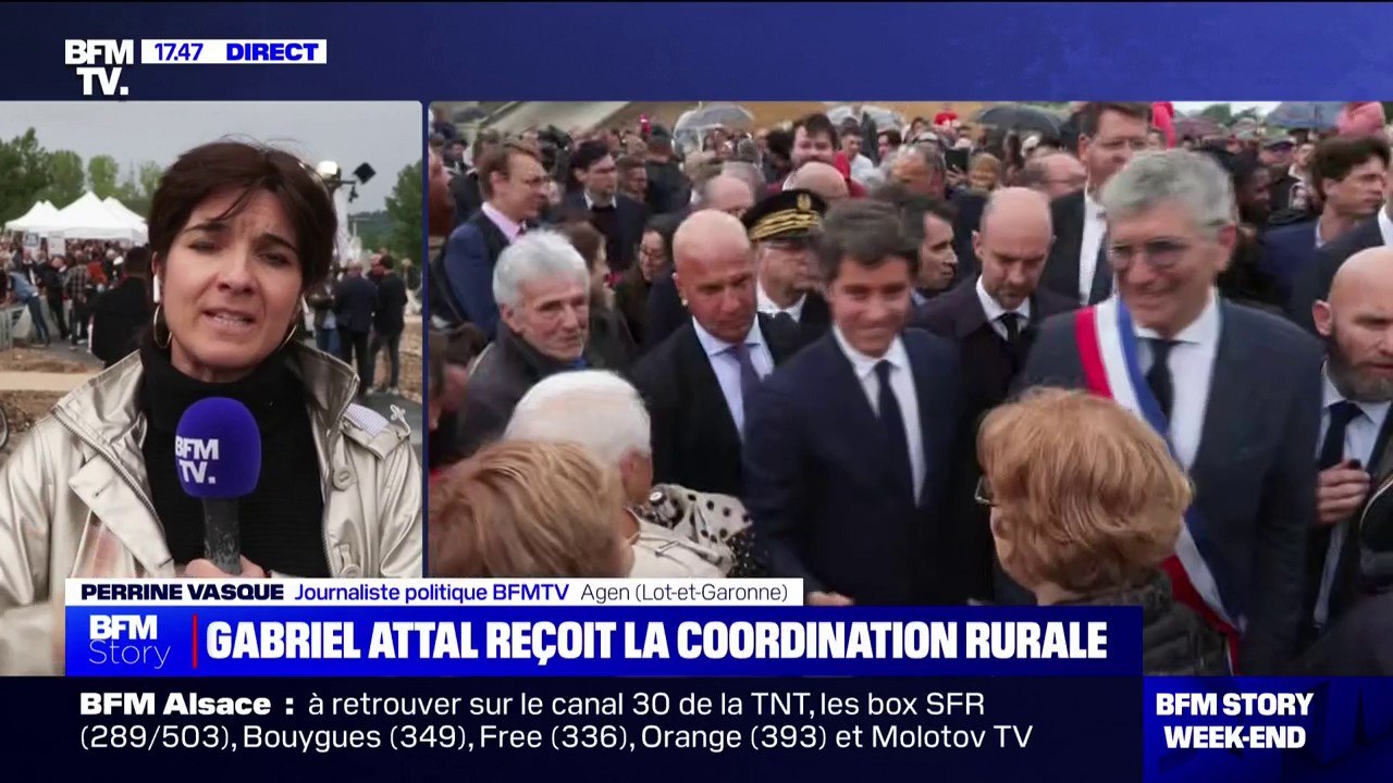 Crise de l'agriculture: Gabriel Attal a rencontré des représentants du monde agricole à Agen