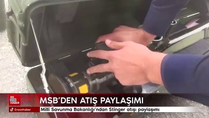 Milli Savunma Bakanlığı'ndan Stinger atışı paylaşımı