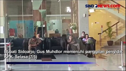 Berpakaian Serba Hitam, Bupati Sidoarjo Gus Muhdlor Penuhi Panggilan Penyidik KPK