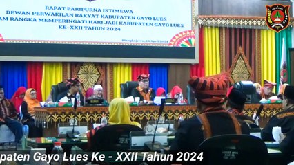 Pidatato Pj. Bupati Gayo lues Memperingati Hari Ulang Tahun Gayo Lues Ke XXII 2024