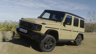 Mercedes-Benz G580 with EQ Design Preview in desert sand