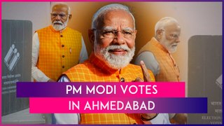 Lok Sabha Polls 2024: PM Narendra Modi Votes In Ahmedabad During Third Phase; Huge Crowd Gathers