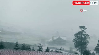 Bolu'da Mayıs ayında kar sürprizi