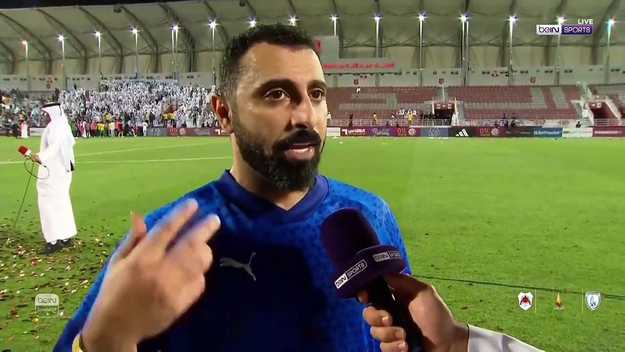 علي رحمة يتحدّث عن التتويج التاريخي لفريق الوكرة بكأس قطر