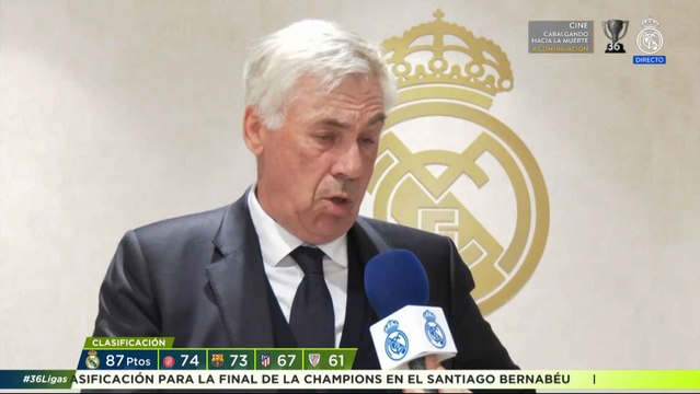 Ancelotti: El título de La Liga lo celebraremos la próxima semana ahora estamos centrados en dar otra alegría a nuestra afición