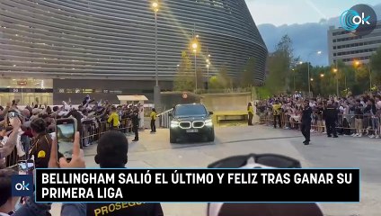 Bellingham salió el último y feliz tras ganar su primera Liga