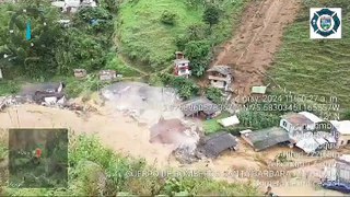 Impresionante avalancha arrasó con al menos 30 viviendas en Montebello, Antioquia