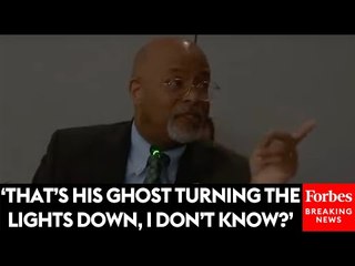 Hearing Bursts Into Laughter After Glenn Ivey Cracks Joke When Lights Turn Off During His Remarks