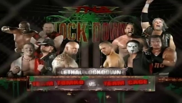 TNA Lockdown 2008 - Team Cage vs Team Tomko (Lethal Lockdown Match)