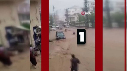 Şırnak’ta sel felaketi! Kadın ve çocuğu sele kapıldı yurttaşlar son anda kurtardı