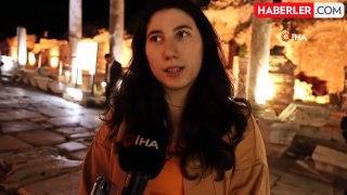 Efes Antik Kenti'nde 'gece müzeciliği' lansmanına yoğun katılım