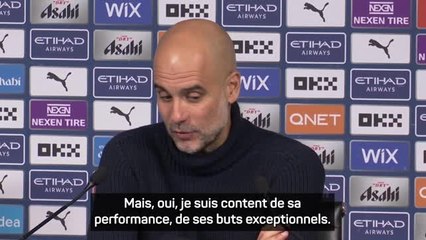 Manchester City - Guardiola : "Haaland a marqué des buts incroyables"