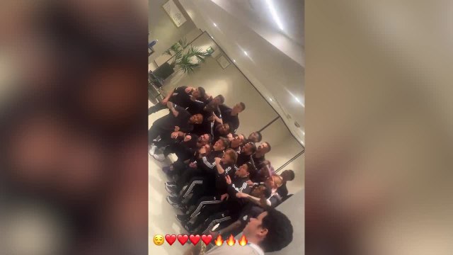 La celebración de los jugadores del Real Madrid