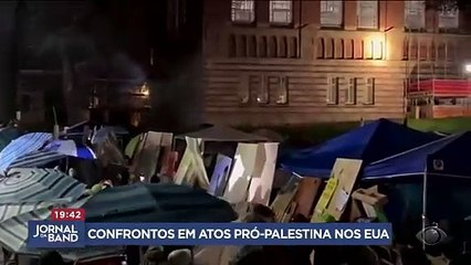 Protestos pró-Palestina terminam com violência e prisões nos EUA